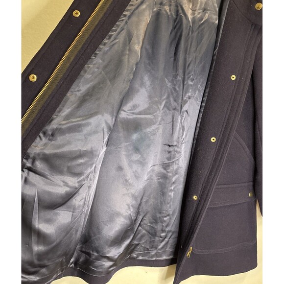 J Crew  Woman’s Chateau Stadium Wool Blend  Hooded Parka Size 4 - Picture 6 of 6